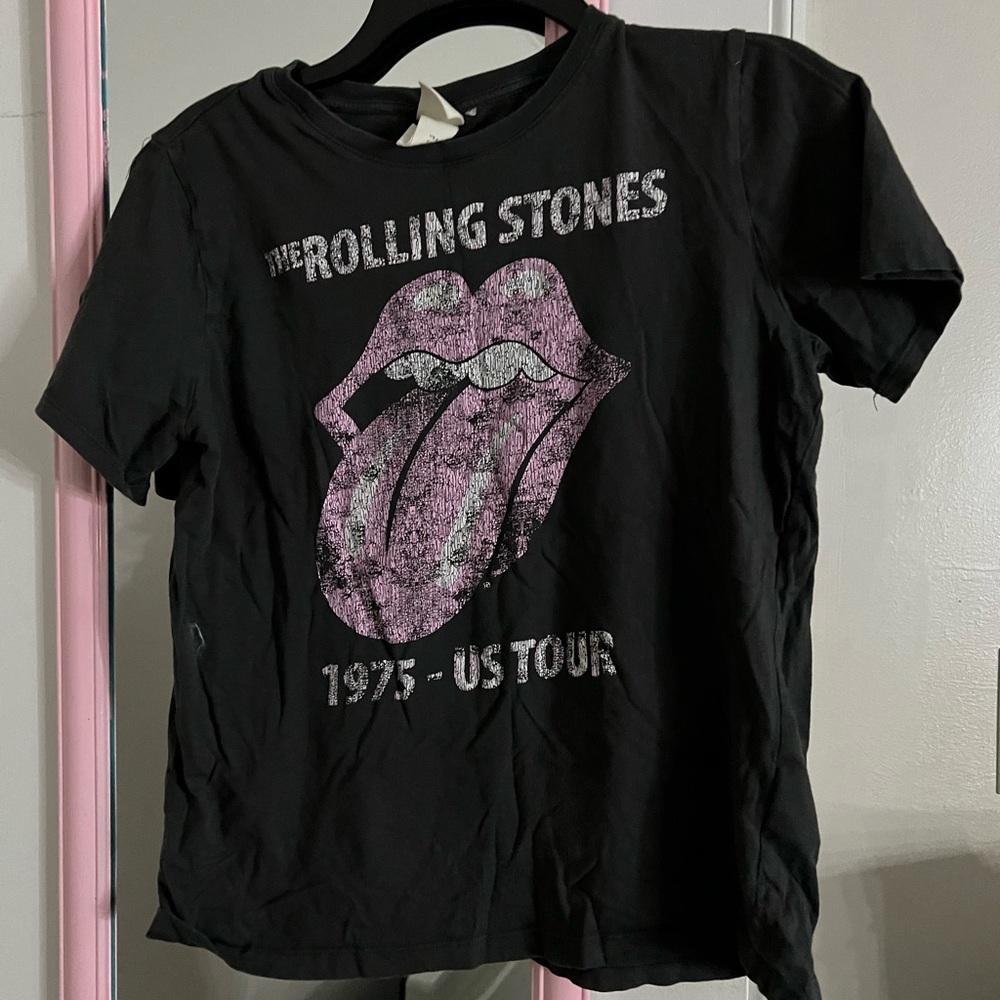 Black Rolling Stones T-Shirt